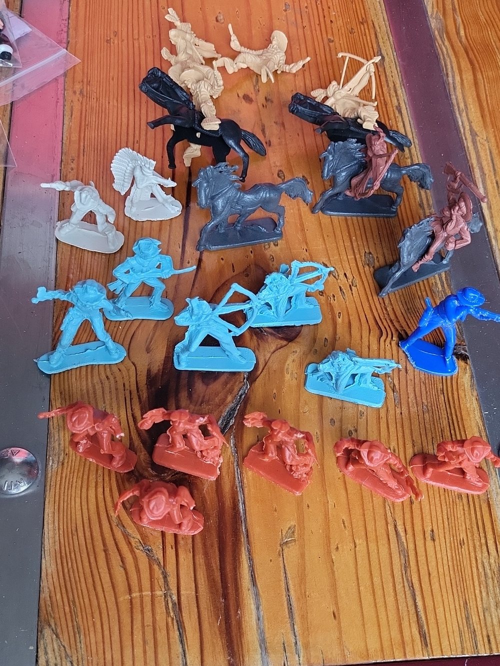 Mixed Kids Toy Soldiers and Cowboys - Multicolor Plastic Figures